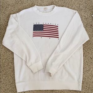 Brandy Melville American Flag sweatshirt